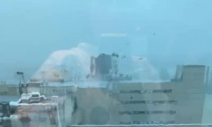Hurricane Ida Sends Roof Towards Spectators