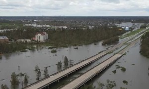 Panoramic View of Flooding in LaPlace