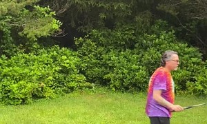 Man Makes Seriously Larger Bubble Snakes