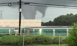 Tornado Splitting into Two