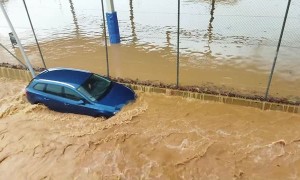 Super Floods Wash Away Cars in Spain