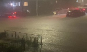 New York Streets Flooded After Ferocious Rains