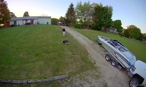 Boat Comes Unhitched