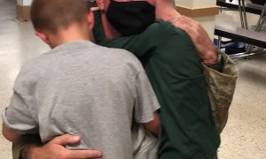 U.S. Army Reserves Sergeant Surprises Boys with Homecoming