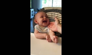 Tickles Keep Baby Giggling