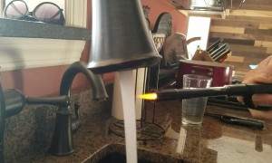 Demonstrating Flammable Gas from Kitchen Sink