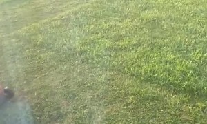 Hoverboard Hack Makes Lawn Mowing Easier