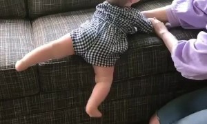 How to teach your baby to get off the couch safely