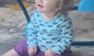 Baby Sister Confused By Clarinet