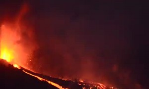 Spanish island volcano erupts for first time in 30 years