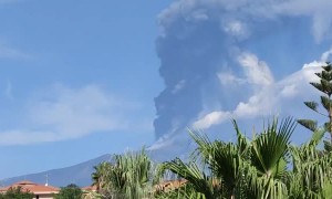 Etna Erupts Volcanic Ash