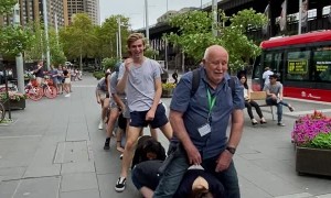 Leapfrog Game Has Players Bouncing