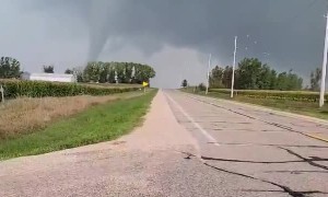 Tornado Begins Forming Over Fields