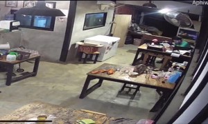 Battery Explosion Caught on Camera