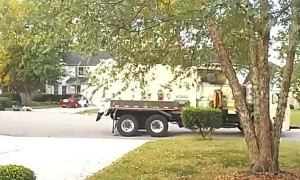 Garbage Truck Accidentally Steals Garbage Bin
