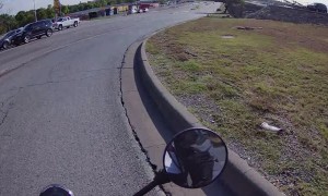 Red Light Runner Flips Truck