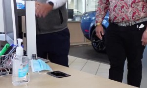 Friend Pretends to Choke to Prank Co-Worker