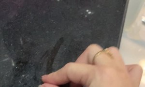 Husky Eats Invisible Treats