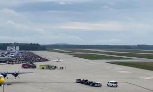 Blue Angel Sneak Pass at Maine Airshow