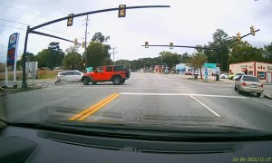 Dashcam Catches T-Bone Crash