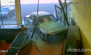 Car Crashes Through Jewelry Store