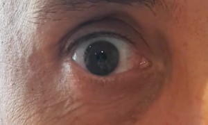 Man Dilates Pupils on Demand