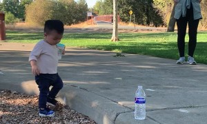 Baby Over-Estimates Distance to Curb