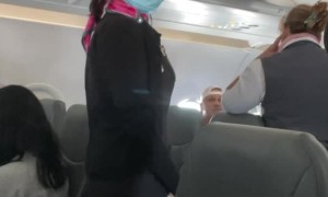 Airplane Passenger Disrespectfully Rants About Masks