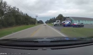 I-75 Driver on Wrong Side of the Road Gets Towed