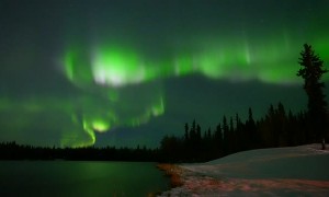 Aurora Borealis Dances in Alaskan Sky