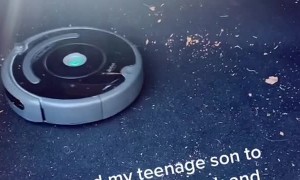 Teenage Son Works Out Easy Way to Clean a Car