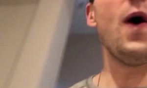 Hesitant Squirrel Tries to Stay in New Found Home