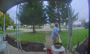 Kind Boy Refills Empty Bowl With His Own Candy