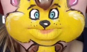 Adorable Chipmunk Face Paint