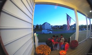 Kind Kids Fill Empty Candy Bowl