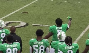 Squirrel Scores a Touchdown