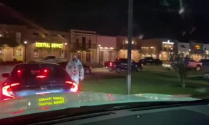 Clown at Haunted Car Wash Scares Son
