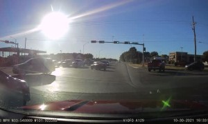 Car Runs Red Light and Hits Two Other Vehicles