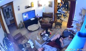 First Rollover Almost Rolls Off Couch