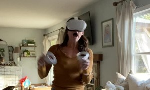Playing VR Game Takes Terrifying Turn