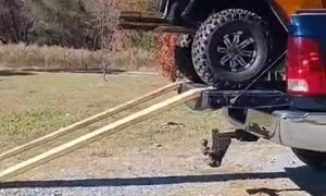 Golf Kart Tumbles Out of Truck
