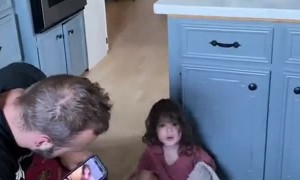 Toddler Looks Like She’s Had a Big Night Out