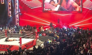 Wrestler Set Rollins Tackled by Feisty Fan
