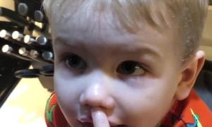 Toddler Agrees That it was a Rough Day