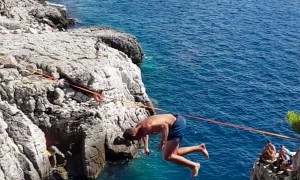 Cliff Diving in Croatia