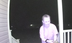 Husky Drags Daughter Off Porch