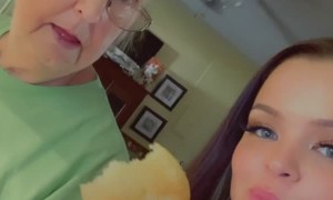 Grandma Sticks Her Teeth Out