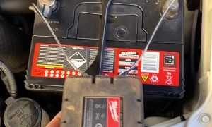 Fork Tines Jump Start Car Battery