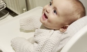 Baby Tastes Chocolate Cereal for the First Time