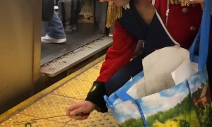Subway Performer "Finds" Cash Stash